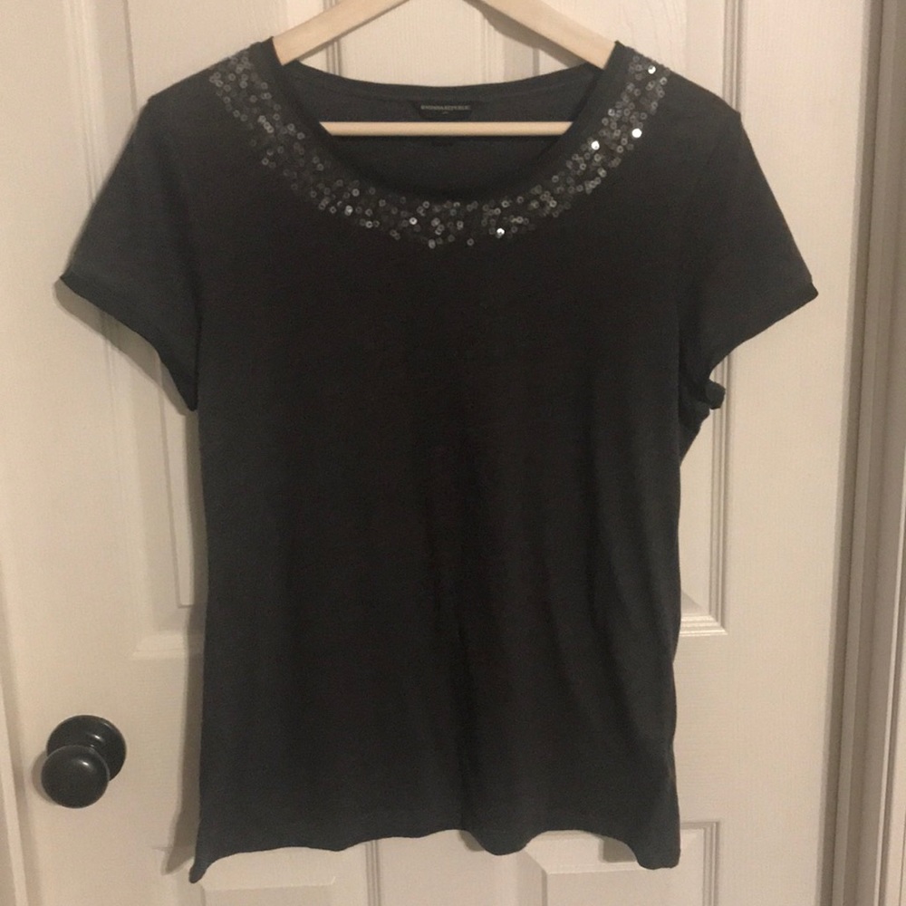 Banana Republic sequined Tee